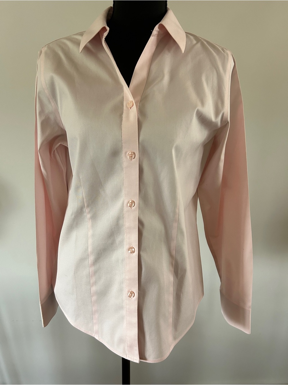 Chico's Light Pink Cotton Shirt with Label Detail